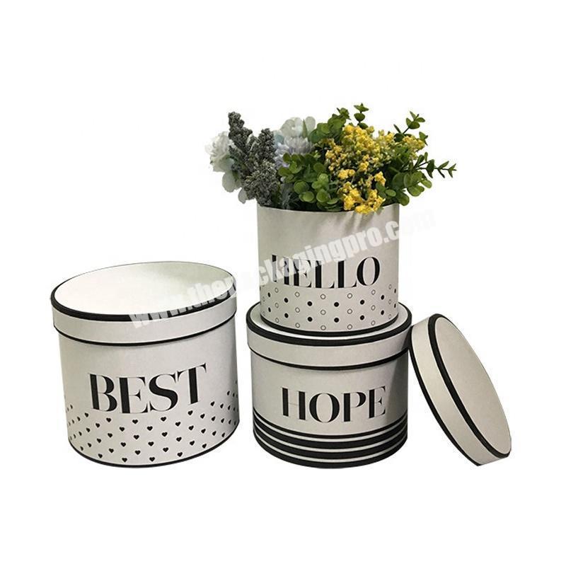High Quality Wholesale Price Custom Rose Round Boxes Cardboard Flowers Cylinder Package Tube Luxury Flower Box Packaging