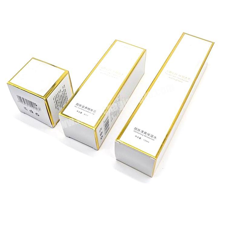 High-end grade wholesale custom white color eyelash false nail concealer packaging box cosmetic paper box with logo