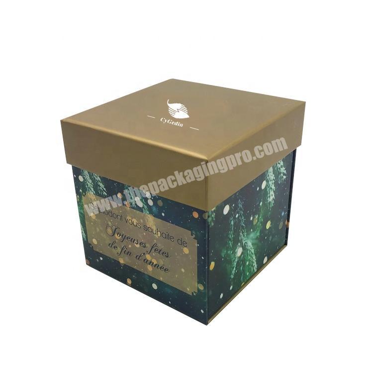High-grade Printed Foldable Two Pieces Gift Box Chinese Manufacturer