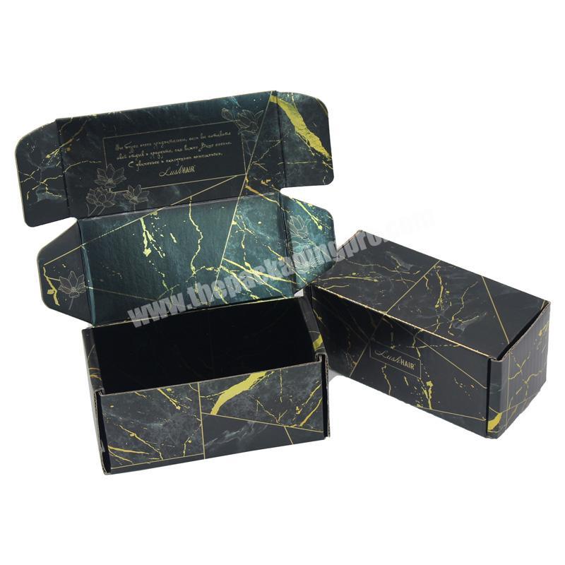 High quality custom double-sided gold foil printing lipstick cosmetics box eyelashes box