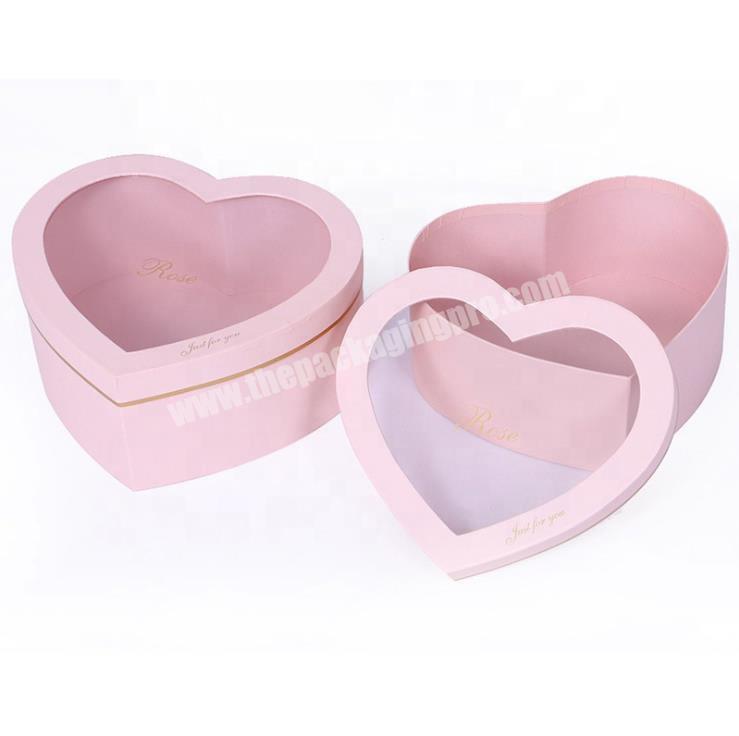 High quality exquisite lip and base customized logo and color flower gift box with window