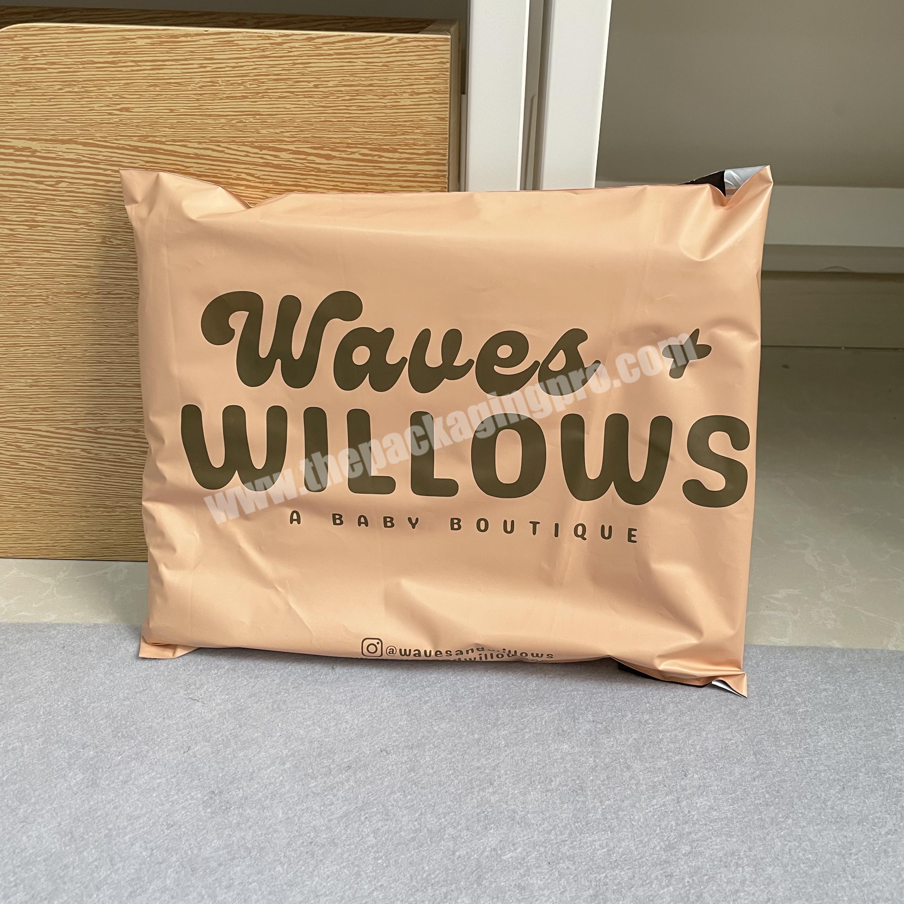 High quality nude poly mailer wholesale waterproof custom printed poly mailers envelope plastic packaging bags for clothing