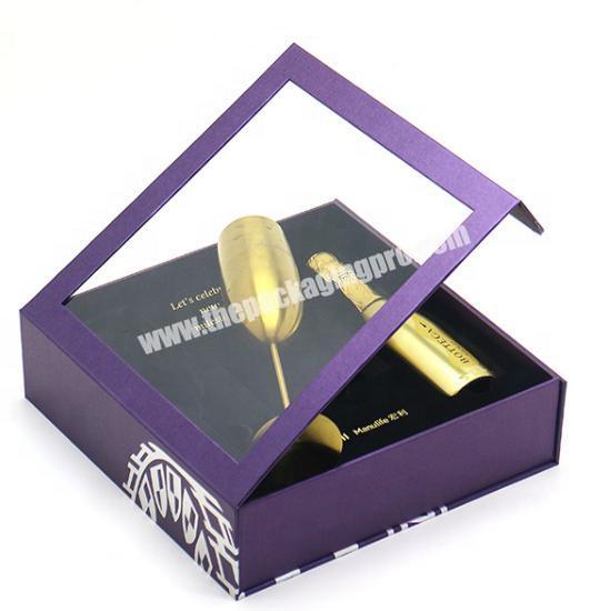 High quality wine tumbler bottle set gift box luxury packaging