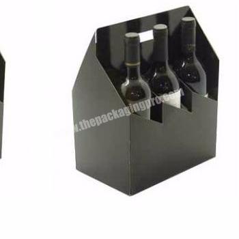 Hot!!! Flat Pack Corrugated Cardboard Box For Wine Bottles With Dividers