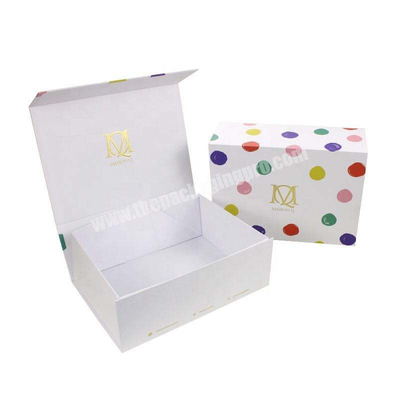 Hot Sale Factory Biodegradable Cardboard Foldable Magnetic Gift Box Square Folding Packing Boxes