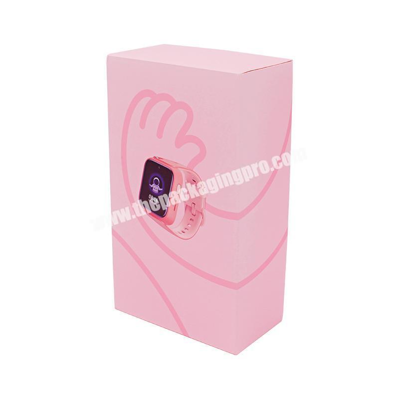 Hot Sale Modern New Design Pink Girl Box Paper Watch Suitcase Packaging