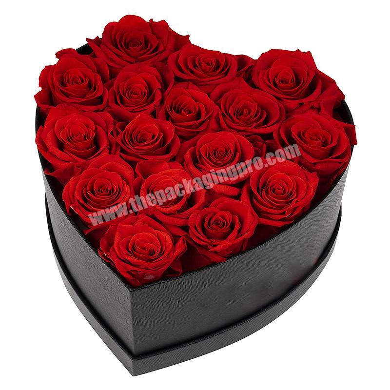 Hot Sale Wholesale high quality Heart Shape Flower Boxes Cardboard  Flowers Surprise Packaging Gift Flower Box