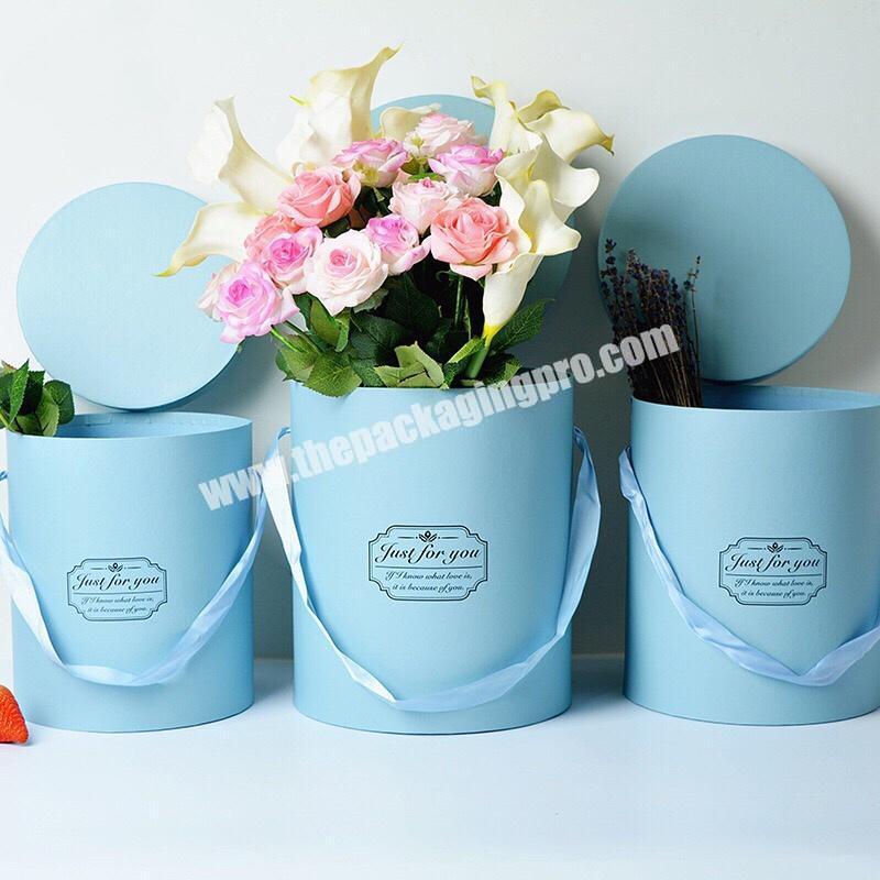 Hot Sales Luxury Paper Round Flower Gift Packaging Box With Lid