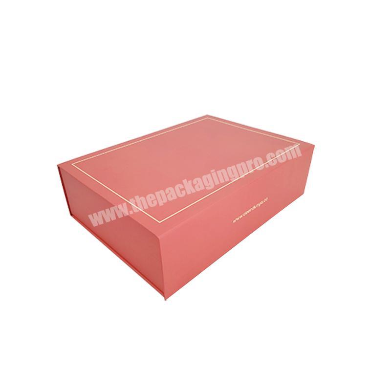 Hot Sell Folding Foldable Box Recycled Rigid Packaging Magnetic Closure Gift Box For Garment Clothing