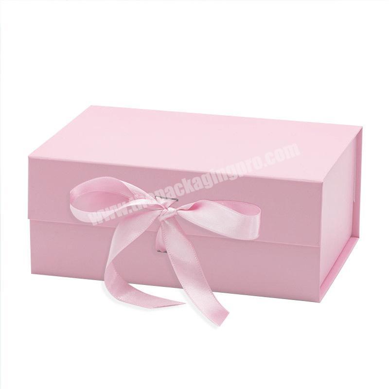 Hot Selling Packaging Cosmetic Custom Logo For Wig Folding Lash Box Magnetic Folding Gift Box Folding Paper Box