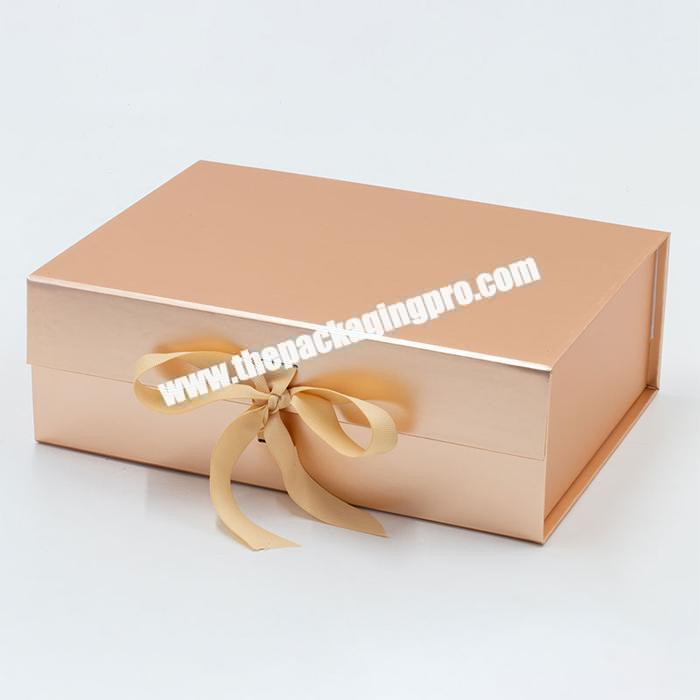 Luxury Magnetic Holographic Cosmetics Boxes Baby Shower Chocolate Selective Packaging Of Mask Yellow Tealight Package Box
