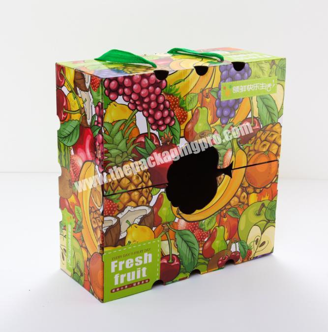 Huaisheng Custom logo Vegetables Packaging Box Garden For caja de Carton Verduras