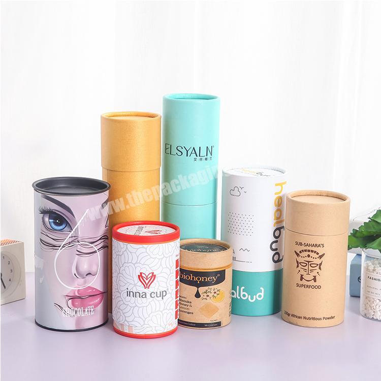 Huaisheng tea biodegradable cardboard thick wrapping paper tube box For Cookie Electronic Cigarettes Canned Food Packaging