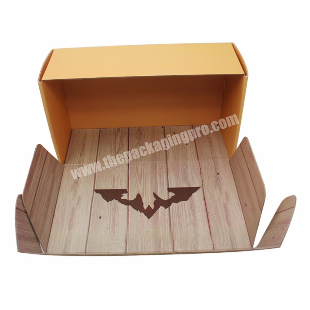 Huaisheng wholesale recycled kraft competitive price tuck top corrugated mailing paper shipping box with logo