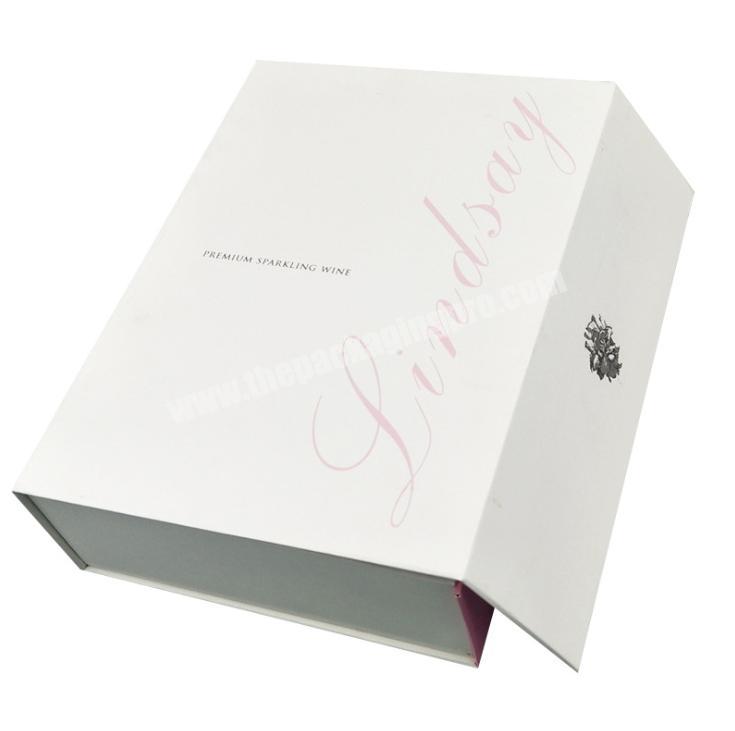 Lamination Sweet Chocolate Boxes Magnetic Flap Truffle Small White Gift Product Custom Size Private Label Packaging Box Box
