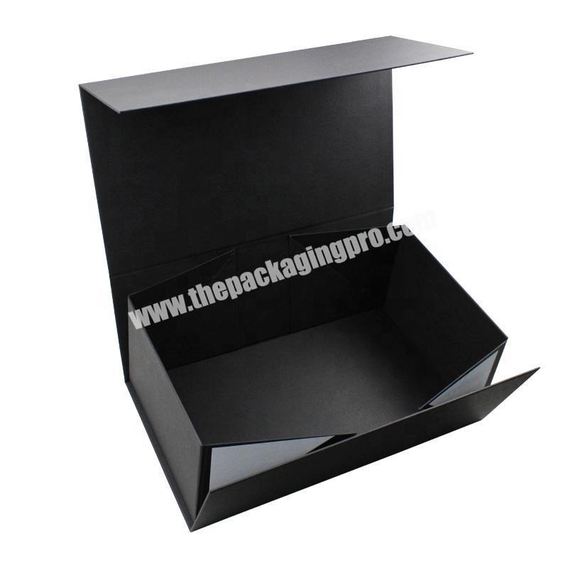 Large Custom Logo Glosst UV coating Logo Black Cardboard Shoe Box
