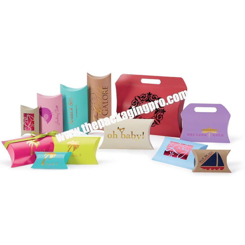 Custom Large Folding Luxury Hair Packaging Pillow Case Paper Gift Boxes With Printed Logo