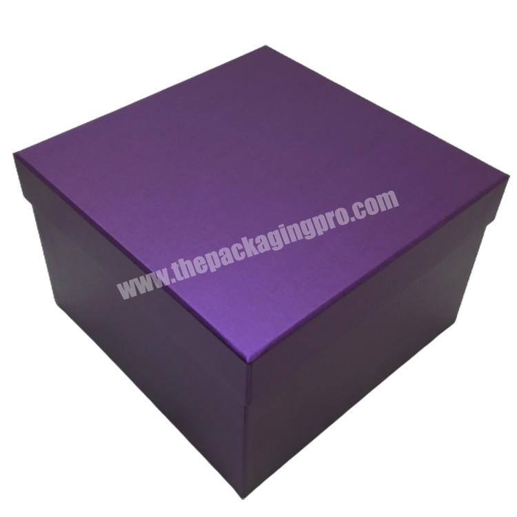 Large Square Gift Box Cardboard Packaging With Lid Colorful Rigid Custom Size Gift Box Packaging with Lid