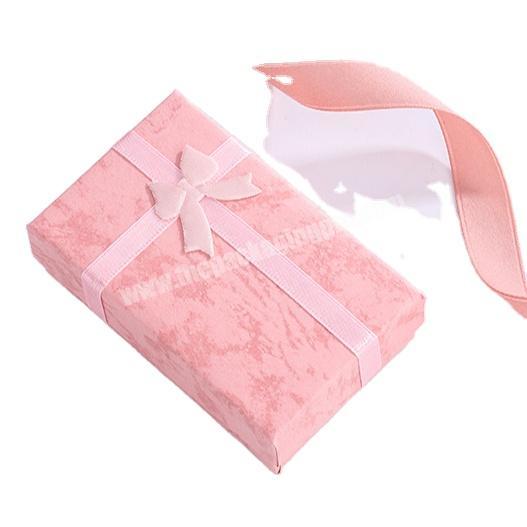 Latest Folding Top Lip Paper Gift Box With Silk Ribbon Wrapping For Stunning Presents