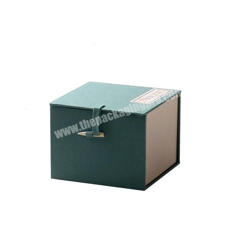 Light green cloth box square packaging simple and elegant simple gift box of many sizes