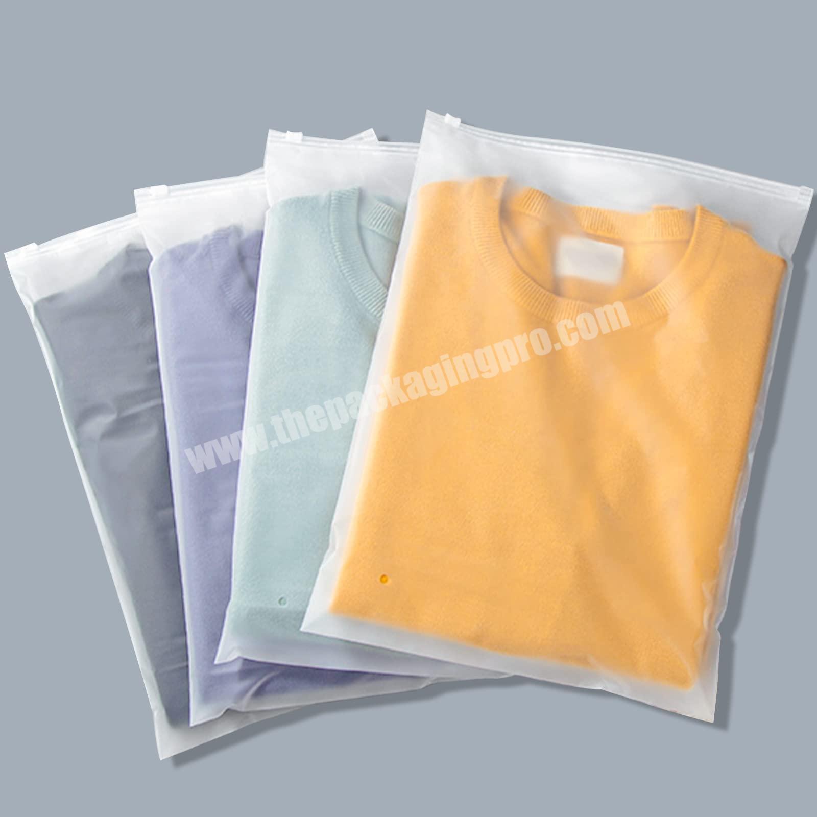 Lipack Custom Biodegradable Ziplock Poly Mailer Frosted Transparent Plastic Ziplock Bags With Logo