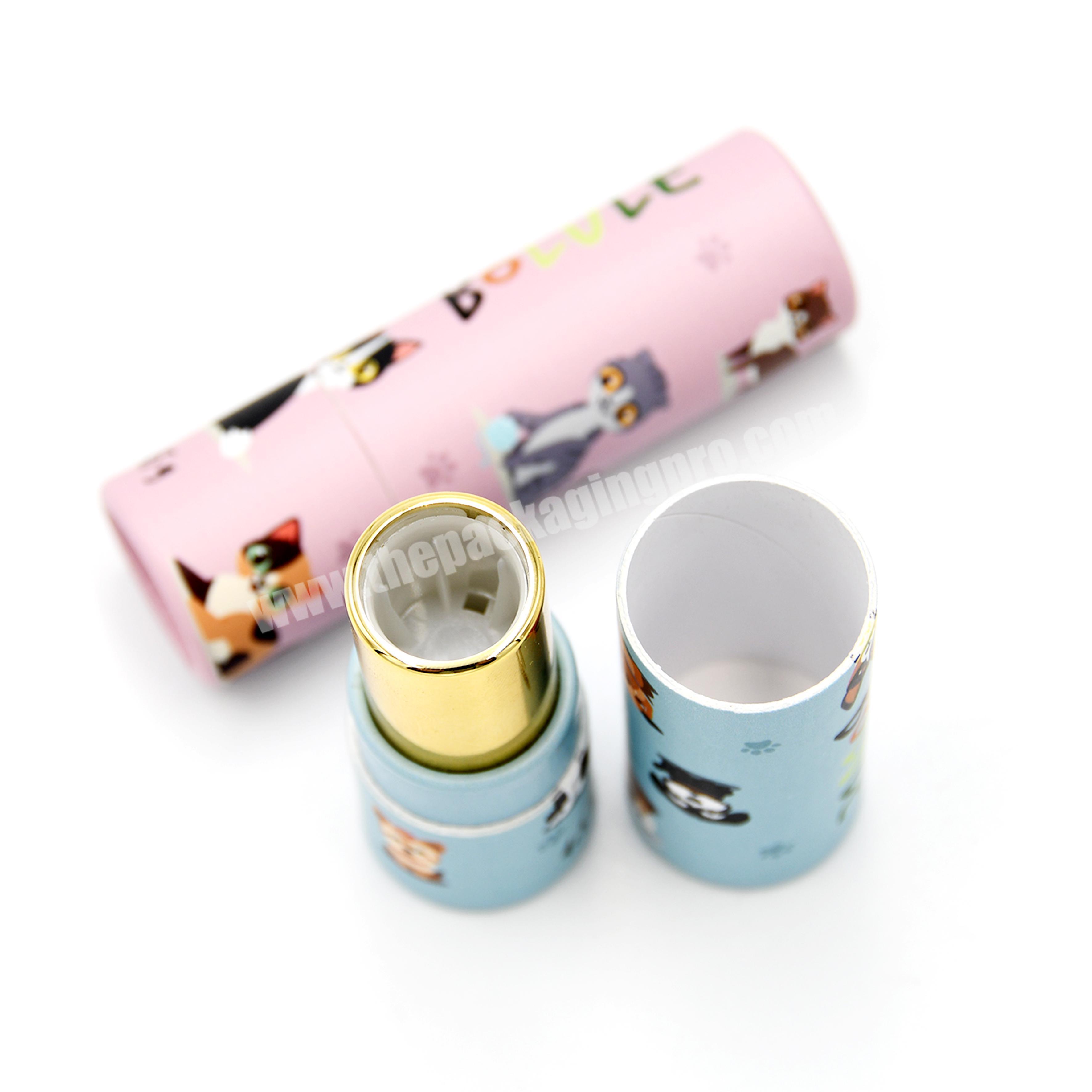 Lipstick Tube Packaging  Luxury Private Label Custom Cardboard Lip Gloss Boxes Paper Tube Packaging