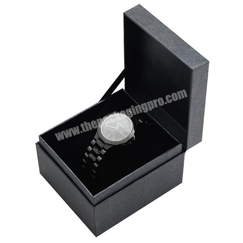 Livraison gratuite de luxe cadeau intelligent pour ensemble avec 6 fentes montre-bracelet boite en cuir
