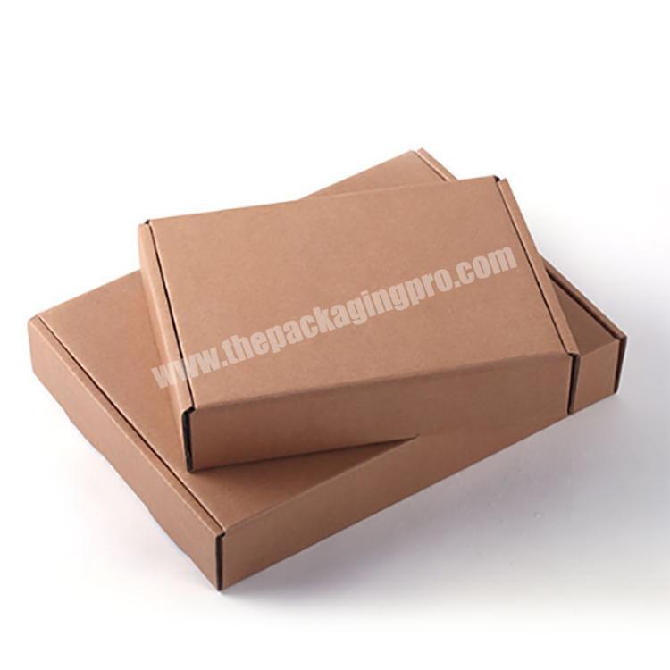 Logo Printed Custom Brown Kraft Shipping folding box board paper Mailer Carton Cardboard Corrugated Box