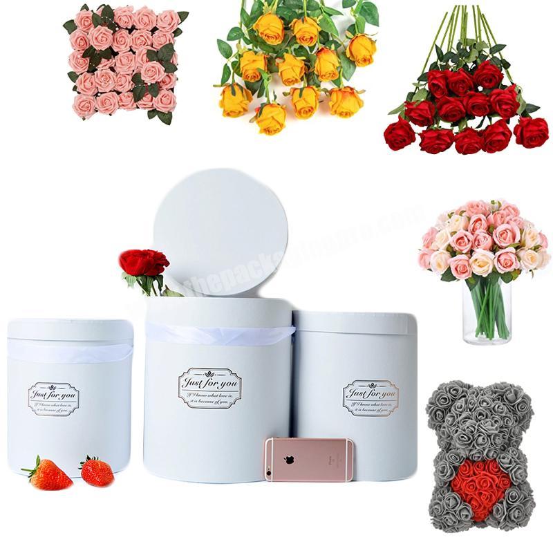 Logo Printing Rose Flower Hat Boxes Custom Gift Packaging Luxury 4819200000 HS-ZF00060 Paperboard 5-7 Days D27*35cm Handmade
