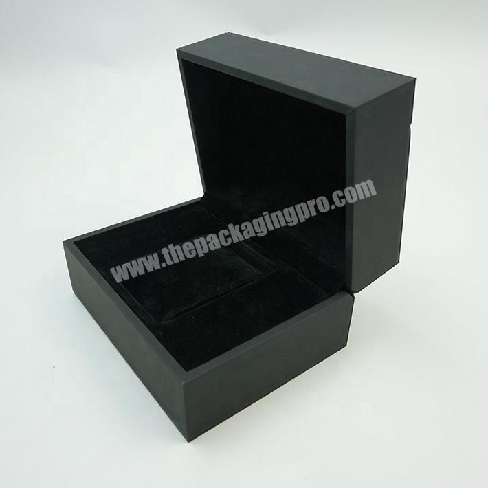 Low MOQ Personalized Matte black paper Small packaging lid and base gift box
