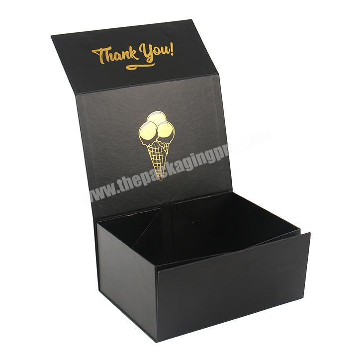 Luxury Apparel Box with Gold Foil Logo Packaging Box for Women Hand Bags Folding Cardboard Shipping Box