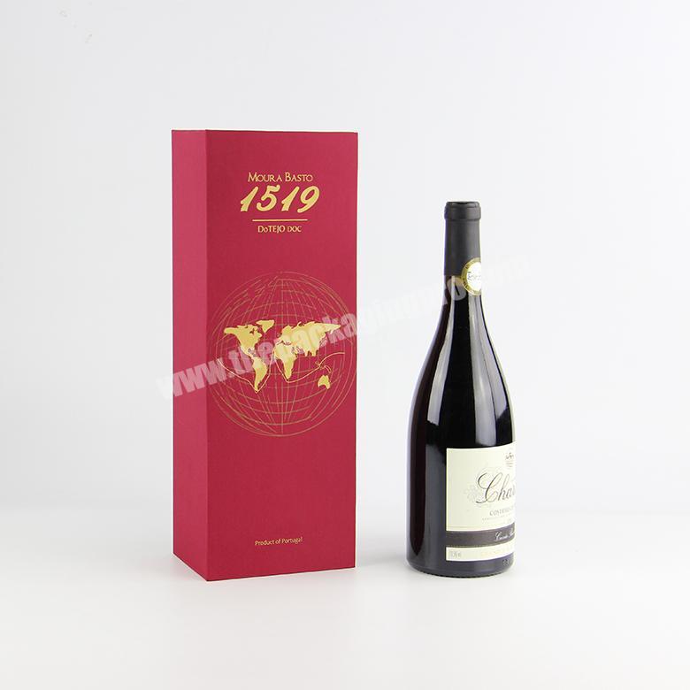 Luxury Cardboard Paper Liquor Bottle Wine Glass Gift Box