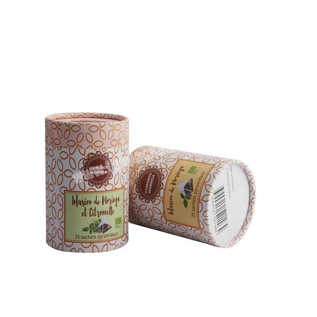 Luxury Custom Gift Cylinder Boxes Tube Tea Packaging