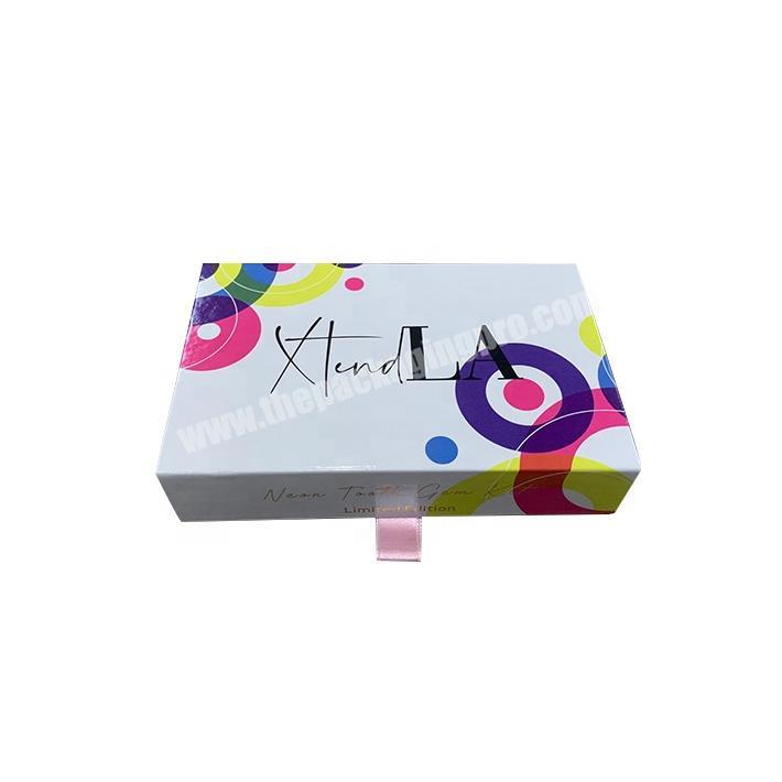 Luxury Custom Logo Cardboard Book shape Magnet Cosmeticeyelashnail Packaging Packages Gift Paper Box