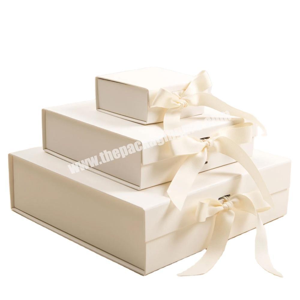 White Ribbon Hamper Custom Diwali Empty Silk Lined Xl Luxury Scented Candle Boxed Gift Boxes Wholesale Pakistan Box
