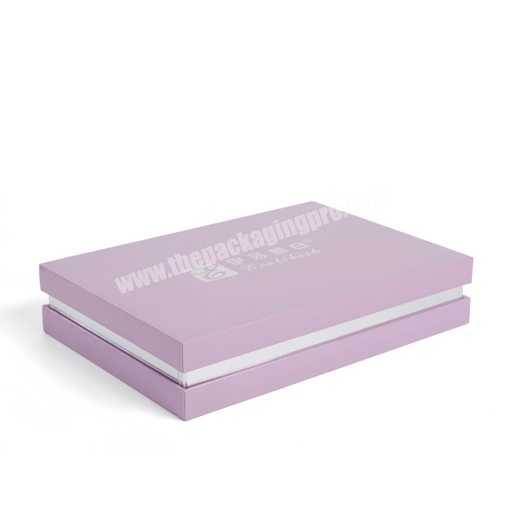 Luxury Custom Logo Printed Cosmetic Lift Off Lid Rigid Hard Cardboard Paper Packaging Boxes