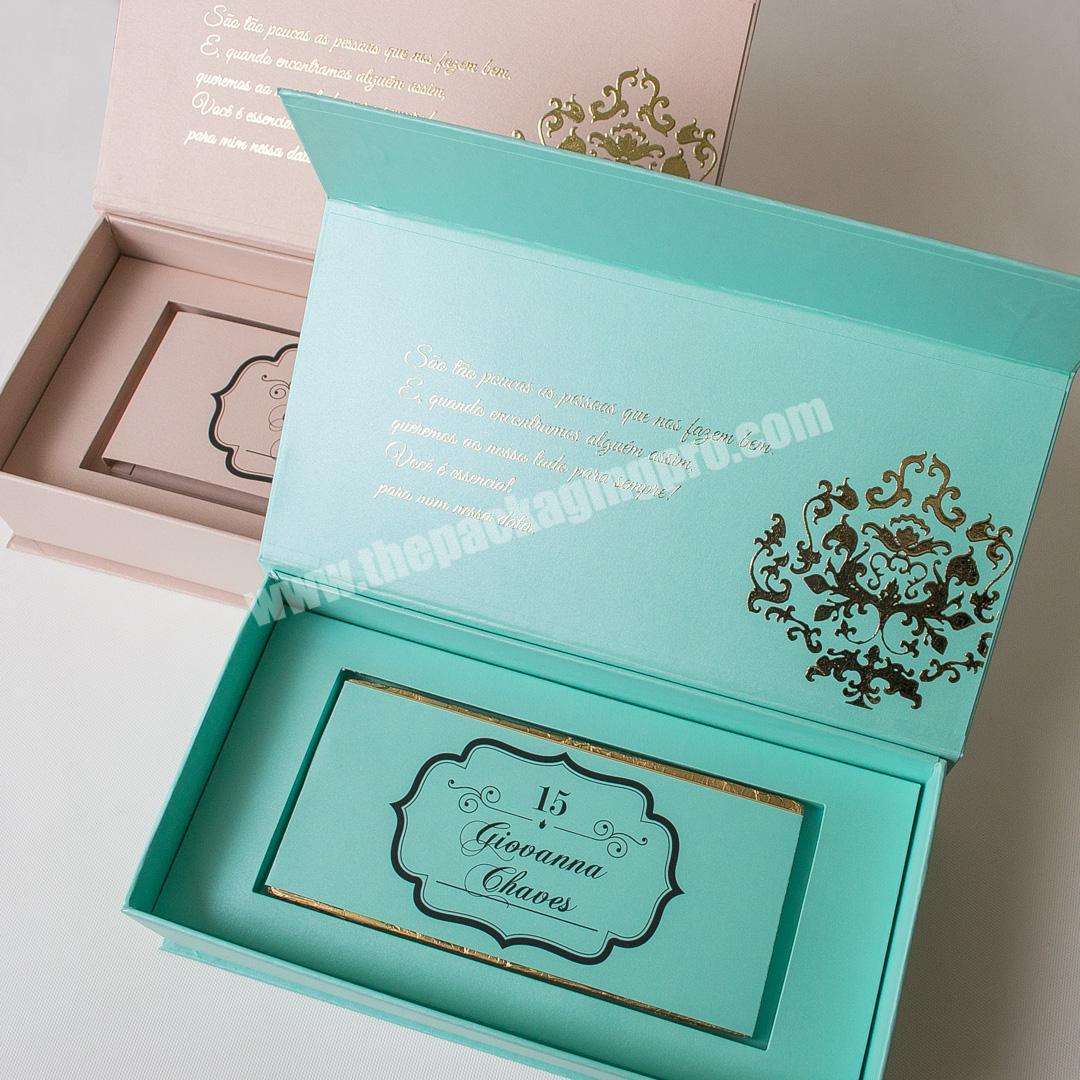 Luxury Empty Wedding Invitation Card Box