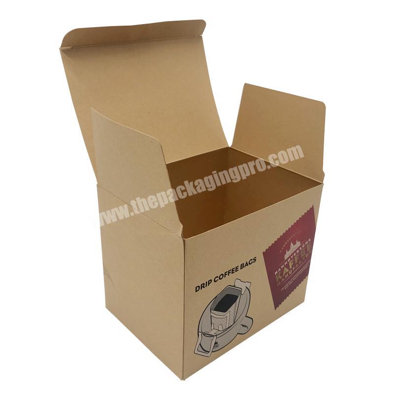 Luxury Kraft Tea Coffee Packaging Boxes Custom Packing Small Paper Gift Kraft Box for Tea Coffee