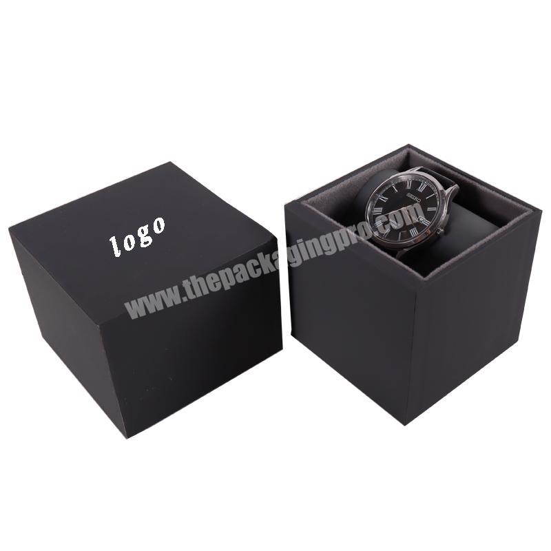 Luxury Reusable Paper Souvenir Jewelry Watch Gift Display Box With PVC Insert