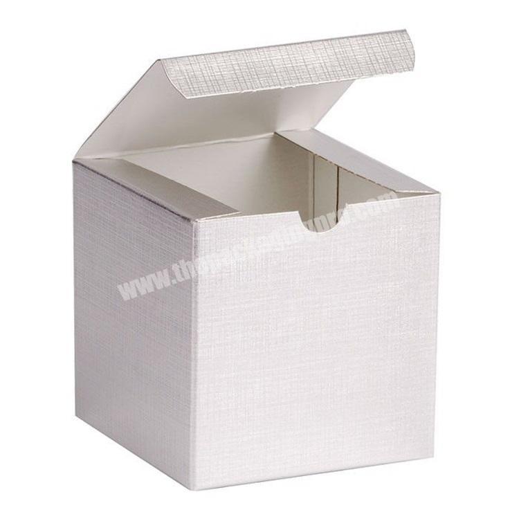 Luxury custom logo sliver gold linen art paper card folding box