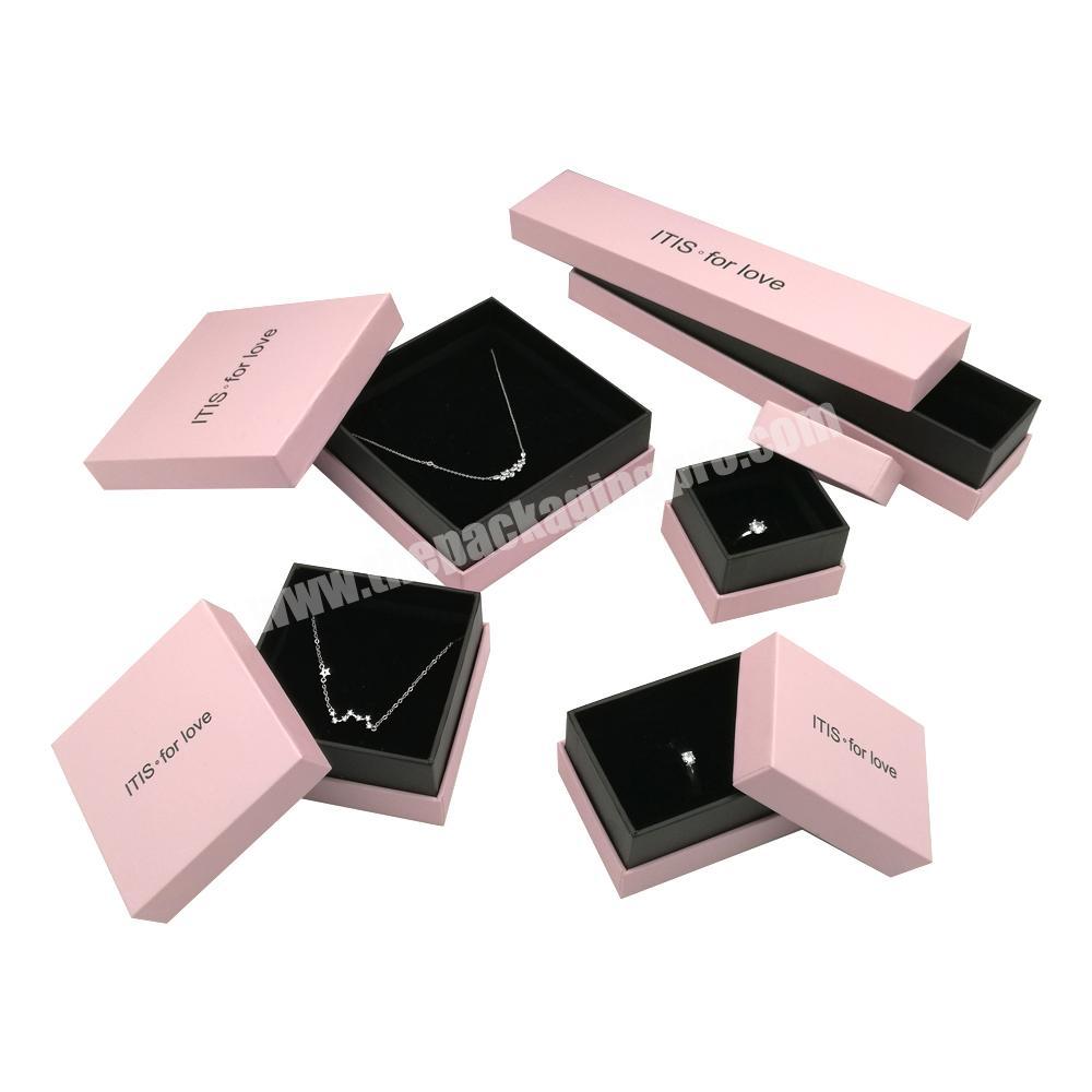 Custom logo luxury velvet jewelry gift packaging ring box
