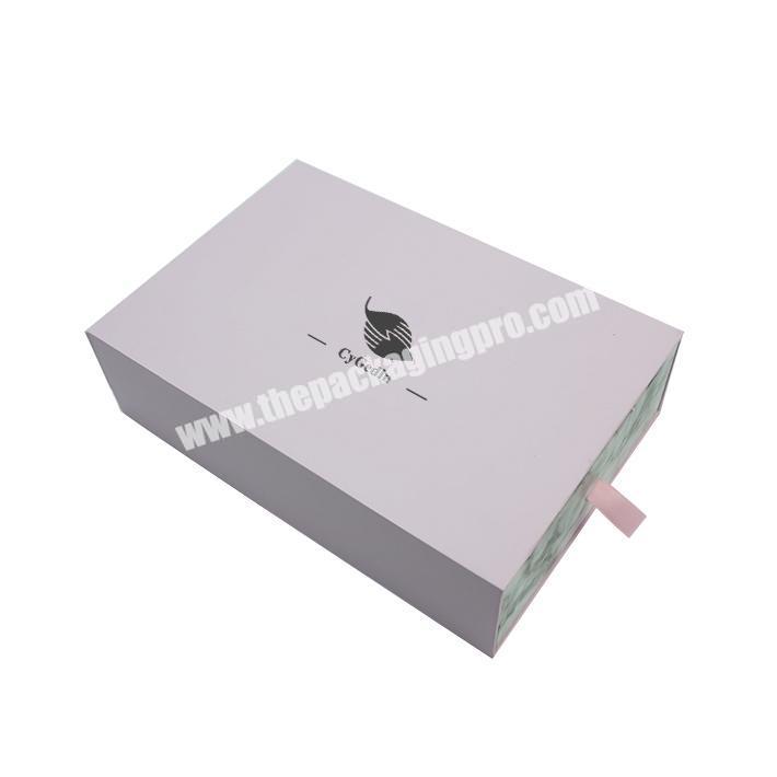 Luxury eco friendly custom eyelash drawer box hard flip top paper box magnetic gift packaging  box