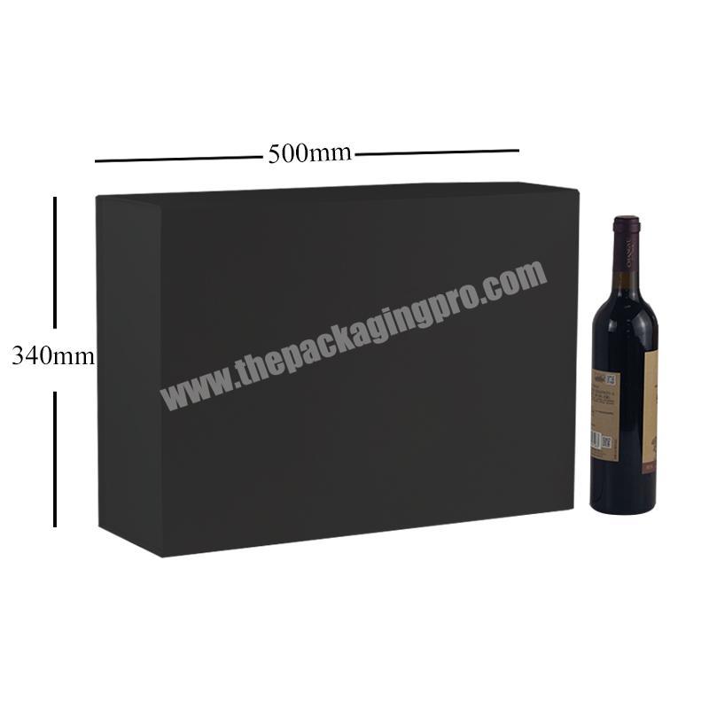 Luxury extra large black blanket gift set present box with magnetic lid