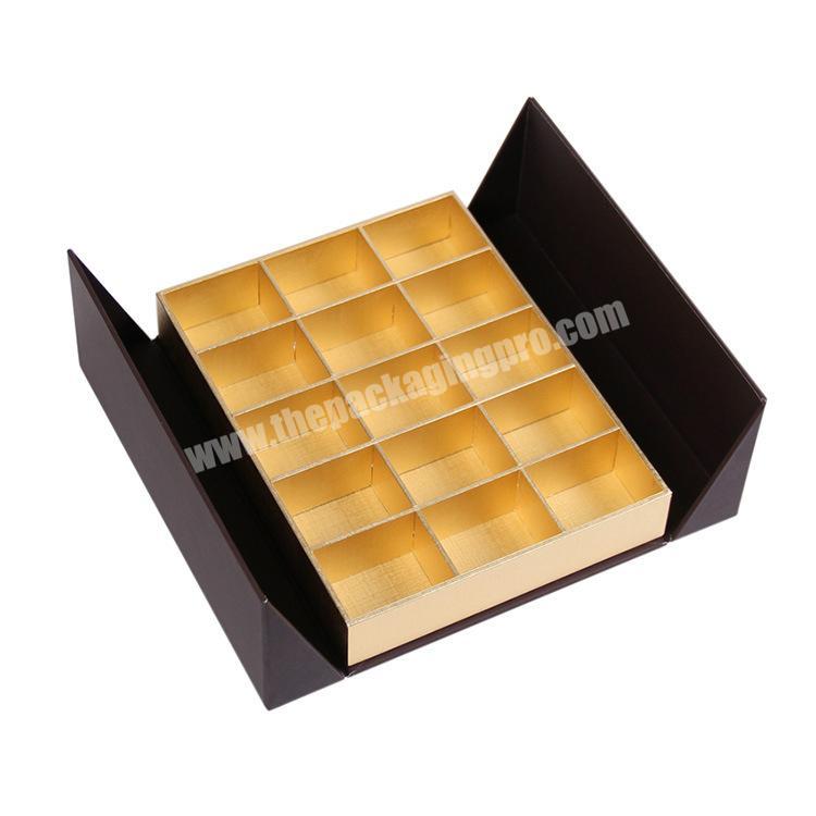 Luxury16 girds cookies packaging box double door opening gift baklava packaging boxes