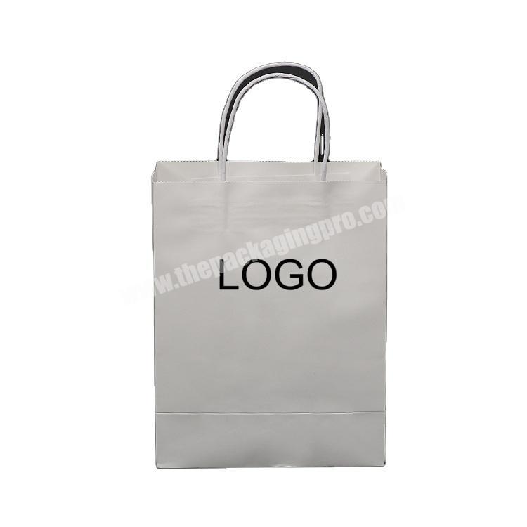 Made In China Creative Custom Logo Printed  Recyclable Ecofriendly Kraft Paper Bag For Shopping Gift Packaging