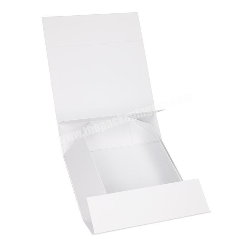 Magnetic Gift Box White Collapsible Box Paper Cardboard Packaging Magnetic Closure Gift Boxes