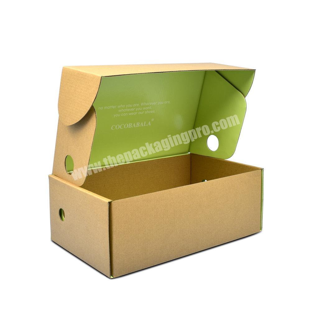 Manufacturer custom logo corrugated gift box custom aircraft box daily necessities packaging shoe box