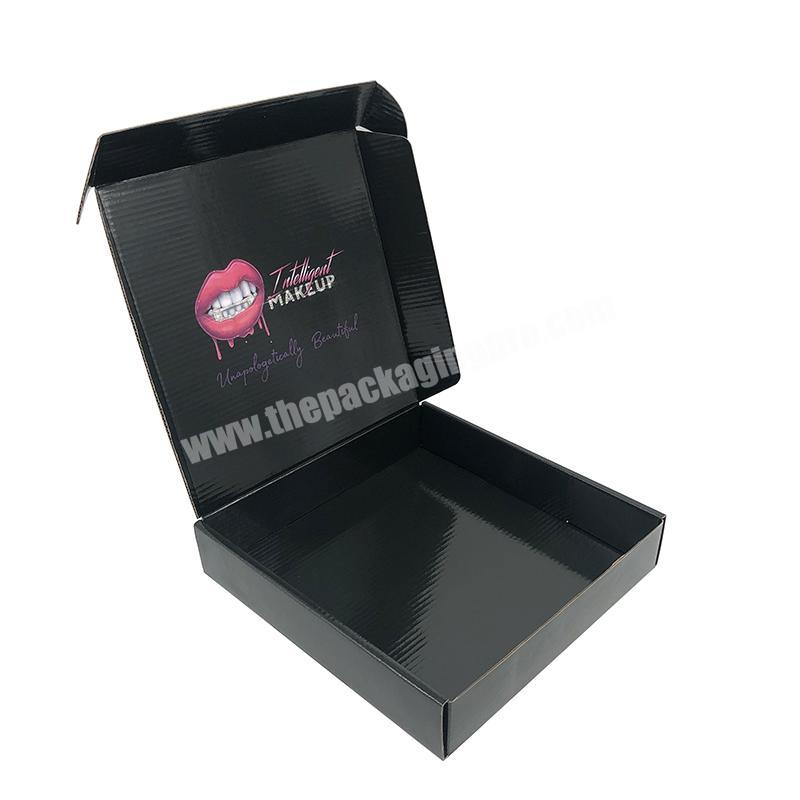 Manufacturers Custom Flat Foldable glossy Laminated Packaging Double Designs Carton make up lipstick Corrugated Package Box