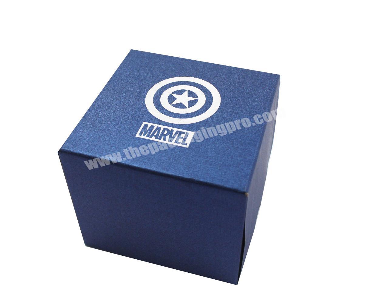 Marvel United world box packaging box display custom logo size high-end blue gift box