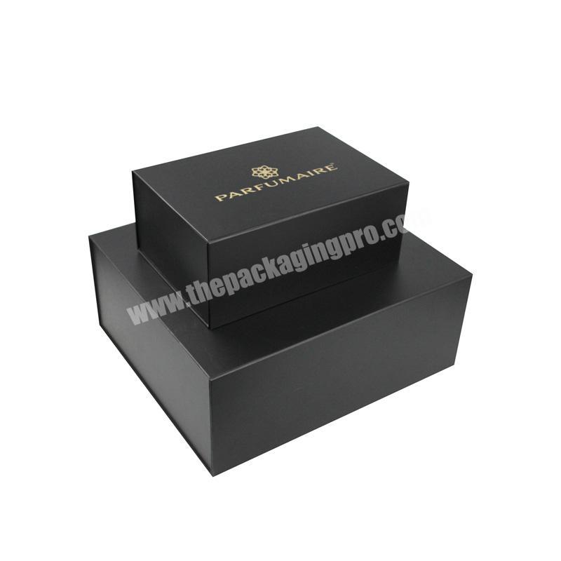 Matt Boxes With Magnetic Closure Gold Foil Logo with Customize Box Rigid Cardboard Paper Box